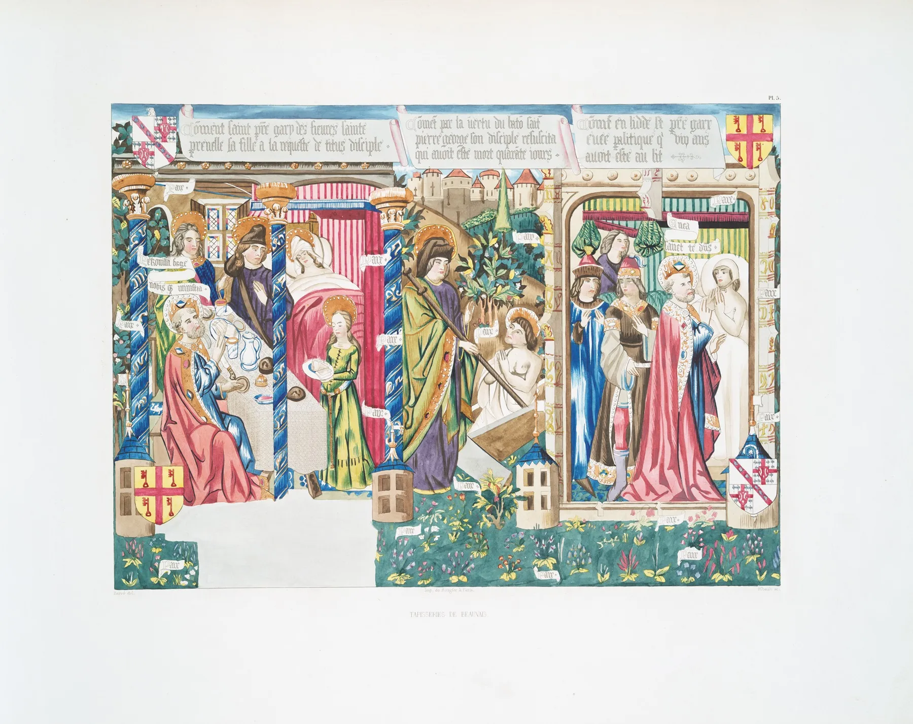 Tapisseries De Beauvais 5 Wall Art by Achille Jubinal - High-Resolution Digital Print