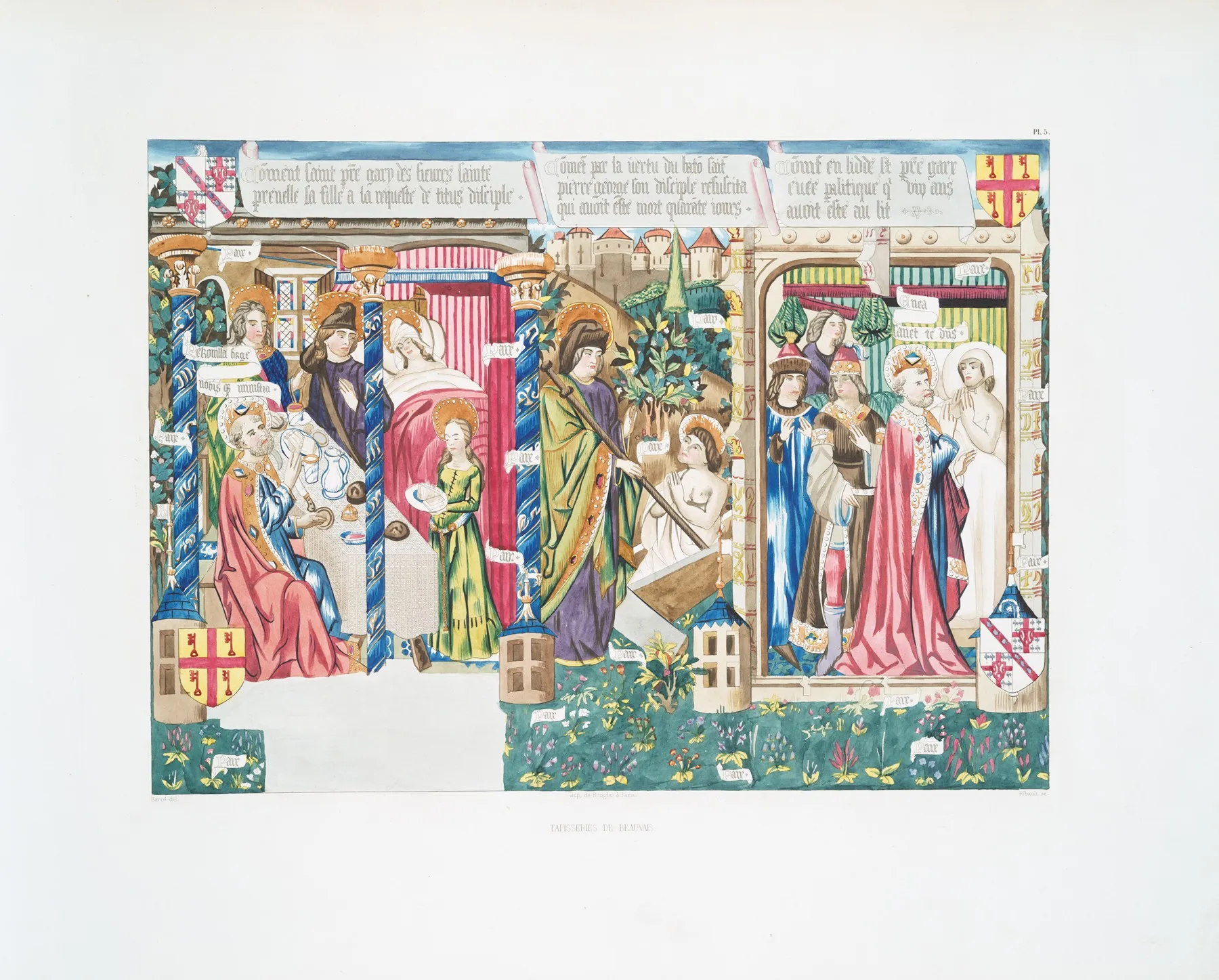 Tapisseries De Beauvais 7 Wall Art by Achille Jubinal - High-Resolution Digital Print