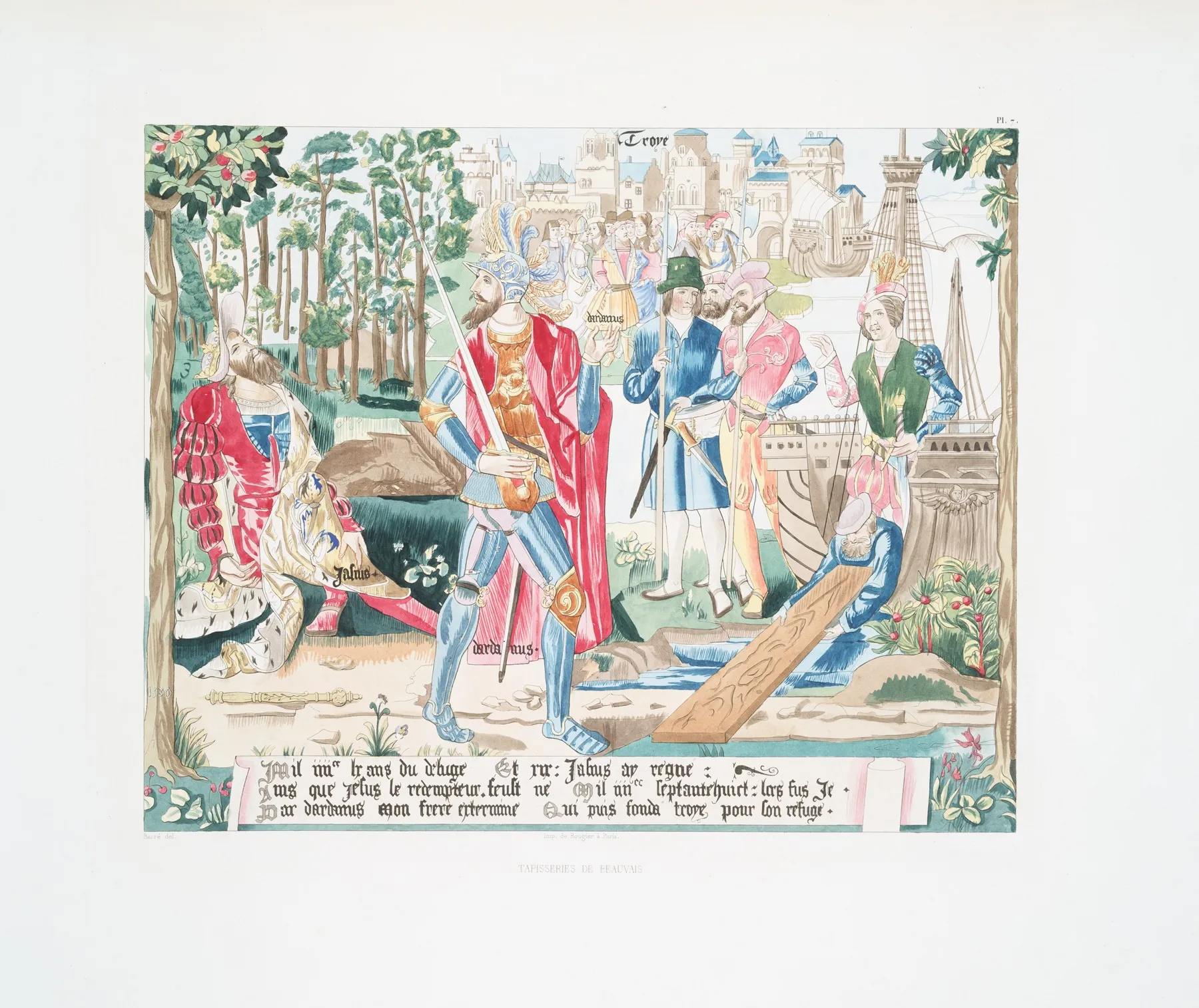 Tapisseries De Beauvais 9 Wall Art by Achille Jubinal - High-Resolution Digital Print