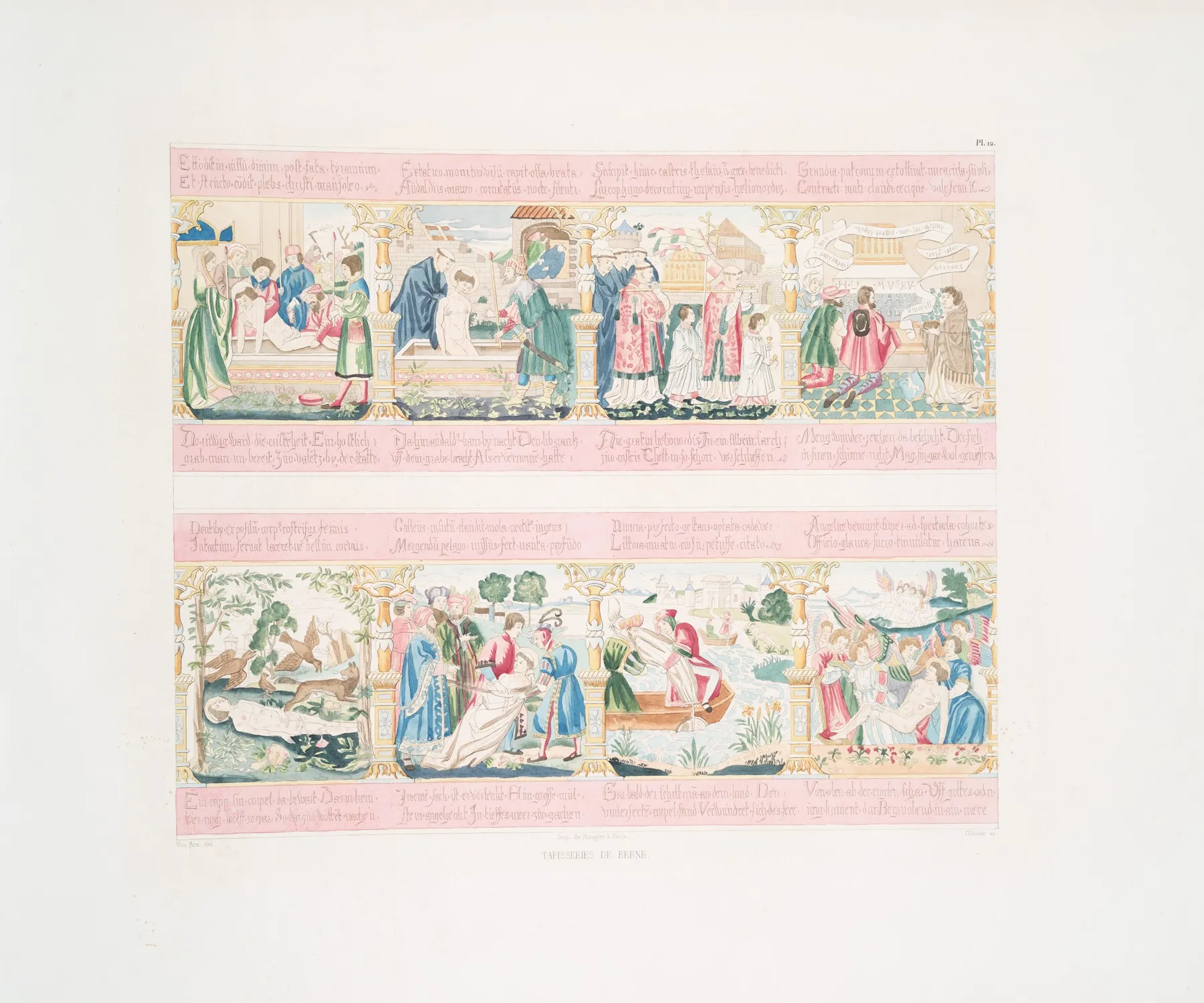Tapisseries De Berne 12 Wall Art by Achille Jubinal - High-Resolution Digital Print