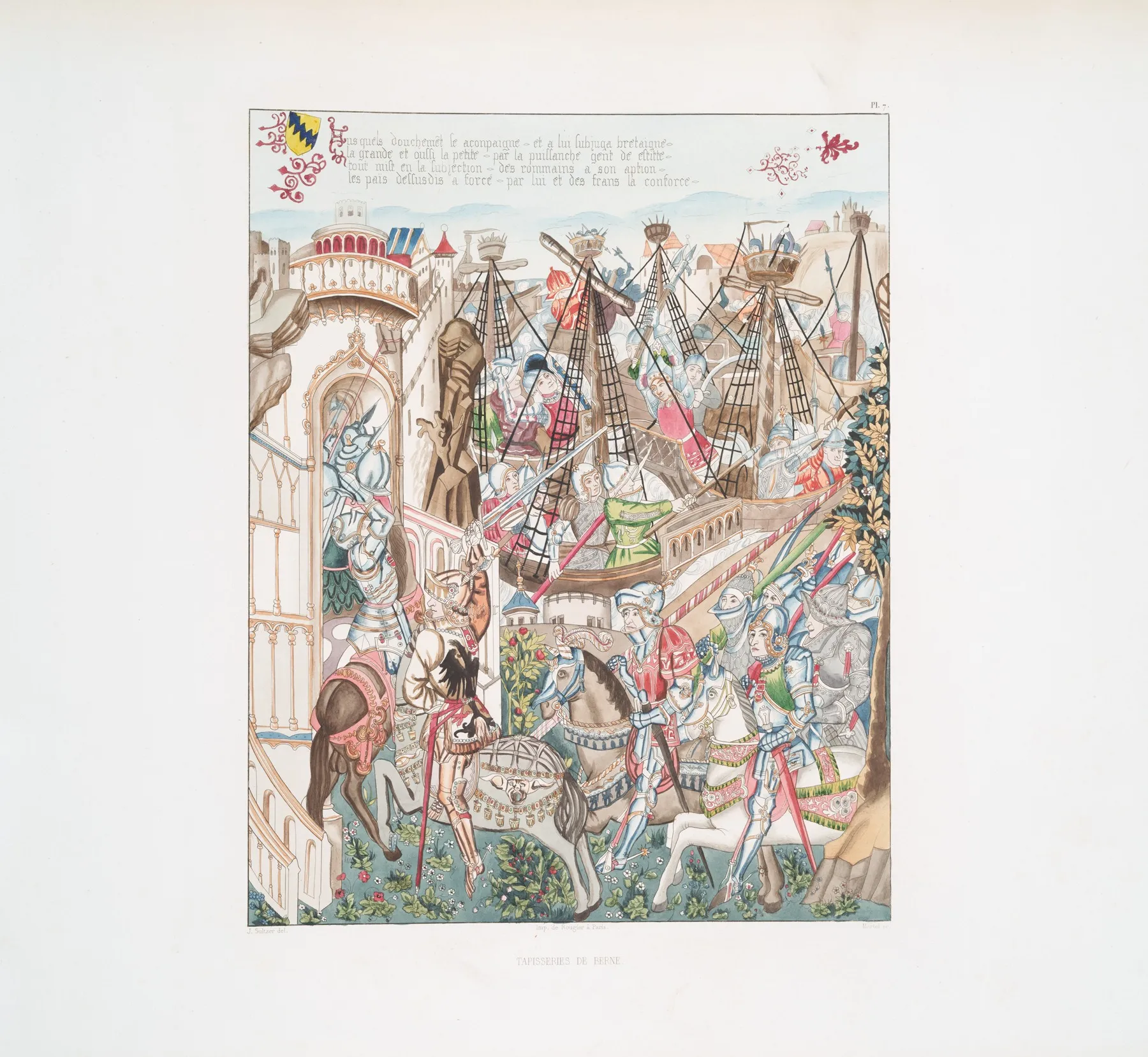 Tapisseries De Berne 7 Wall Art by Achille Jubinal - High-Resolution Digital Print