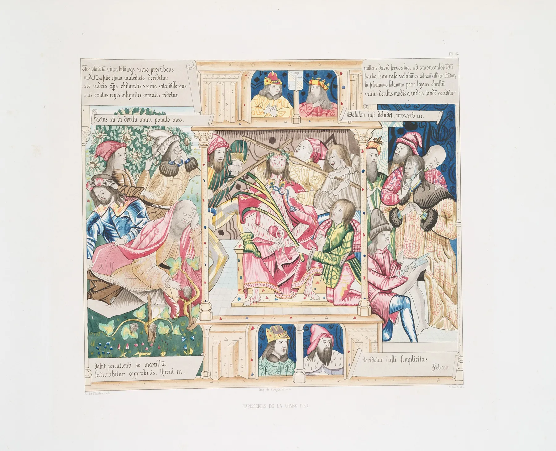 Tapisseries De La Chaise Dieu 10 16 Wall Art by Achille Jubinal - High-Resolution Digital Print
