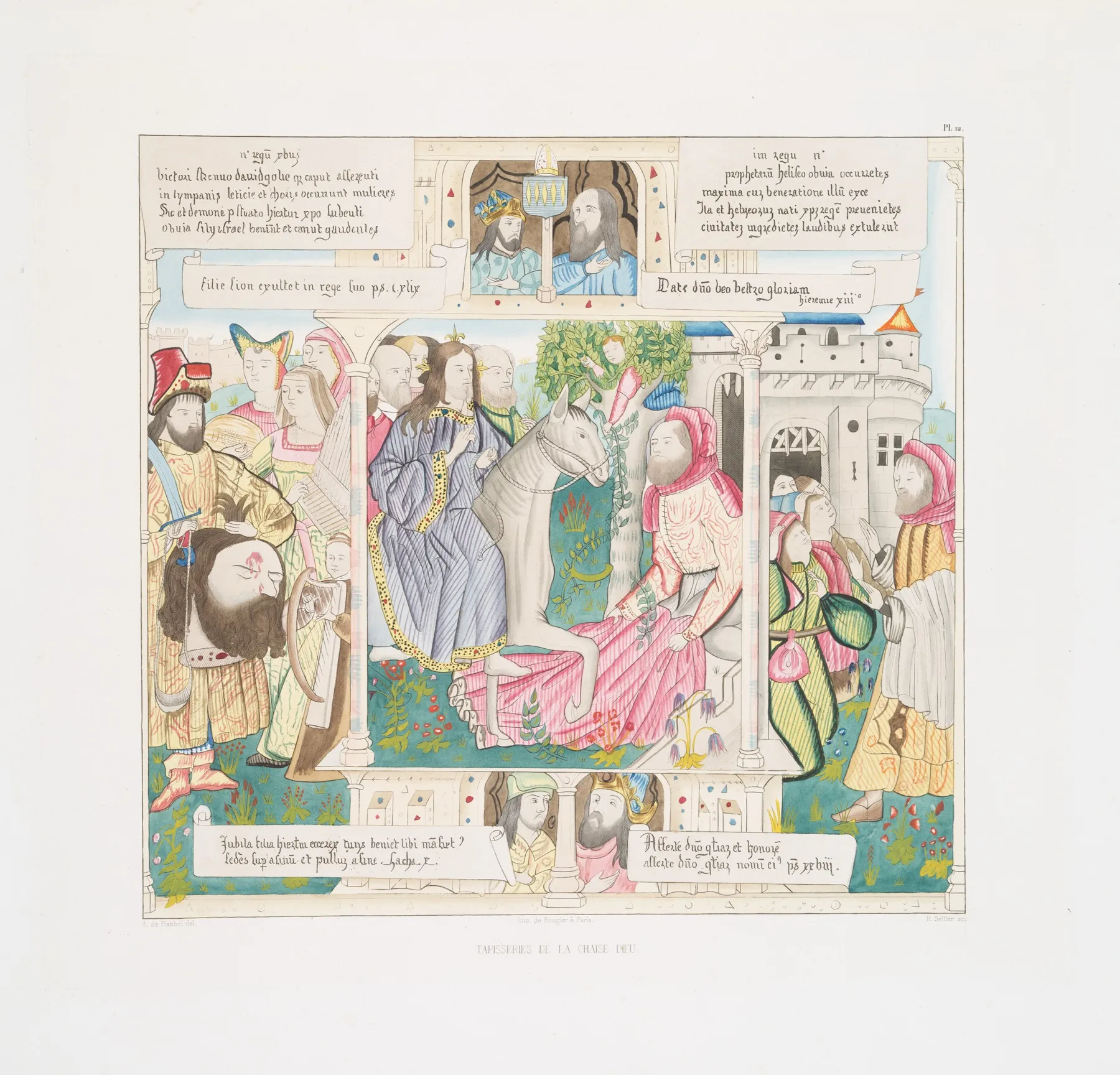 Tapisseries De La Chaise Dieu 12 Wall Art by Achille Jubinal - High-Resolution Digital Print