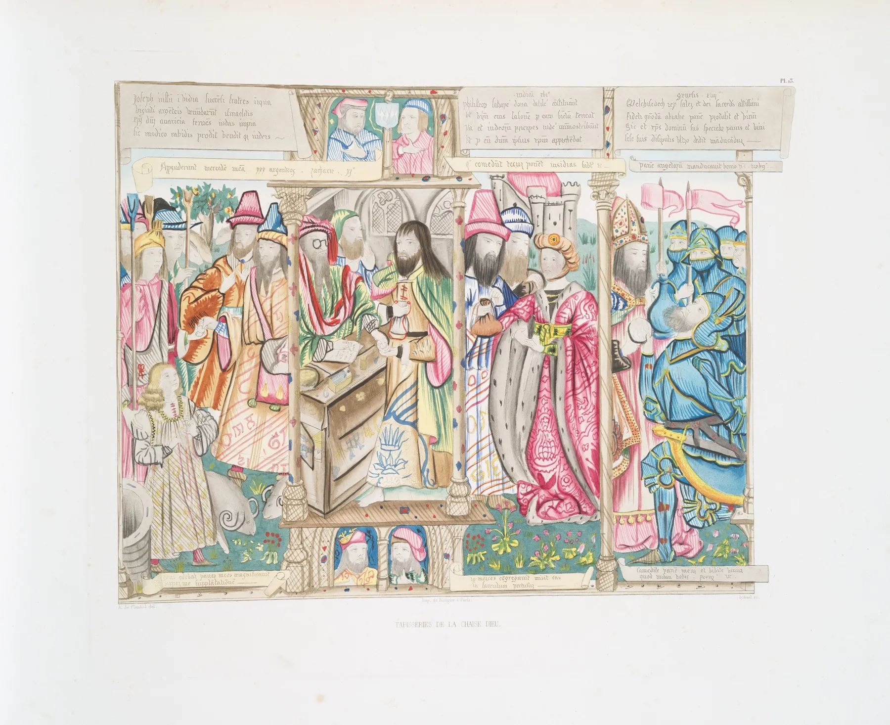 Tapisseries De La Chaise Dieu 13 Wall Art by Achille Jubinal - High-Resolution Digital Print