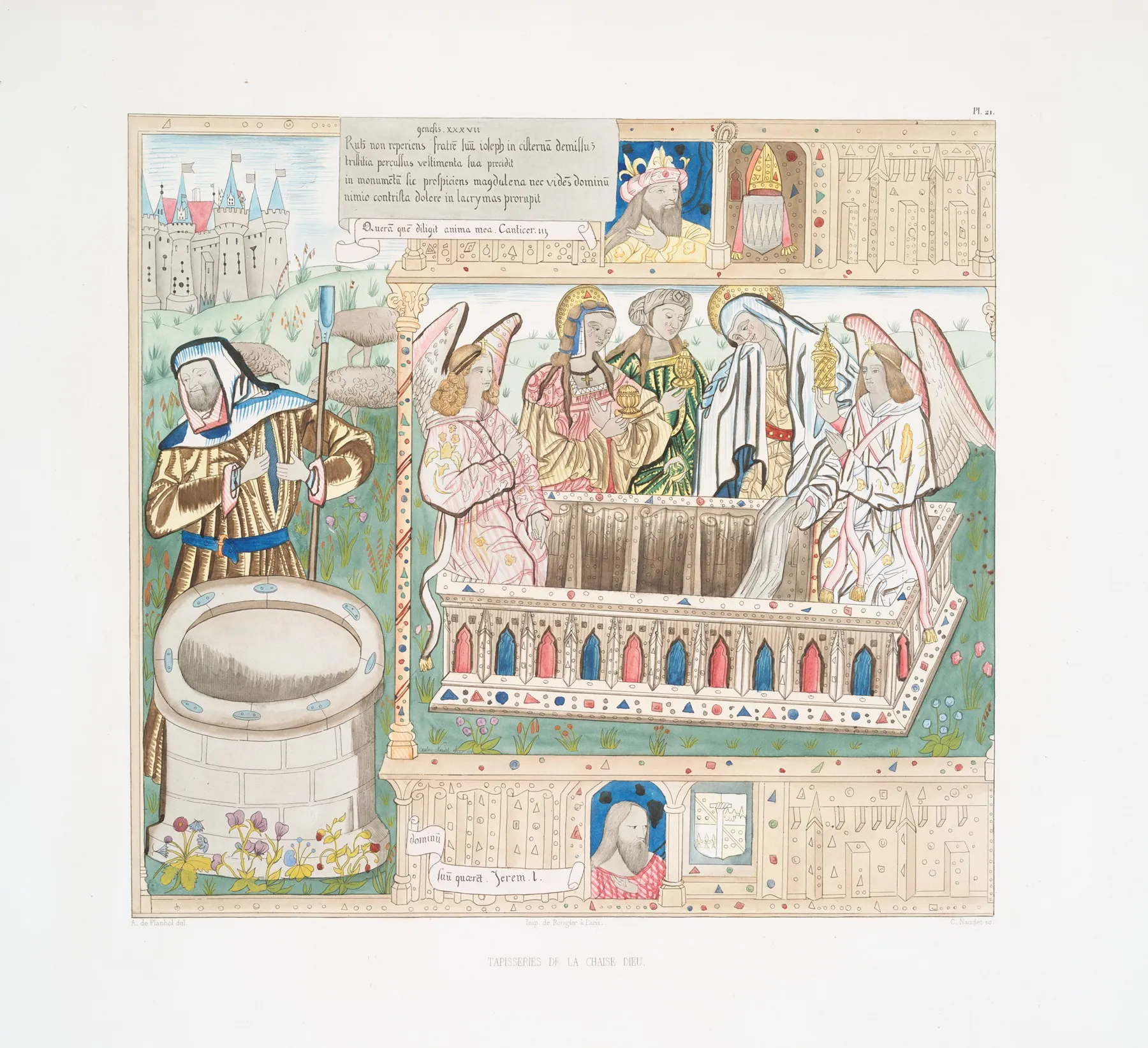 Tapisseries De La Chaise Dieu 21 Wall Art by Achille Jubinal - High-Resolution Digital Print
