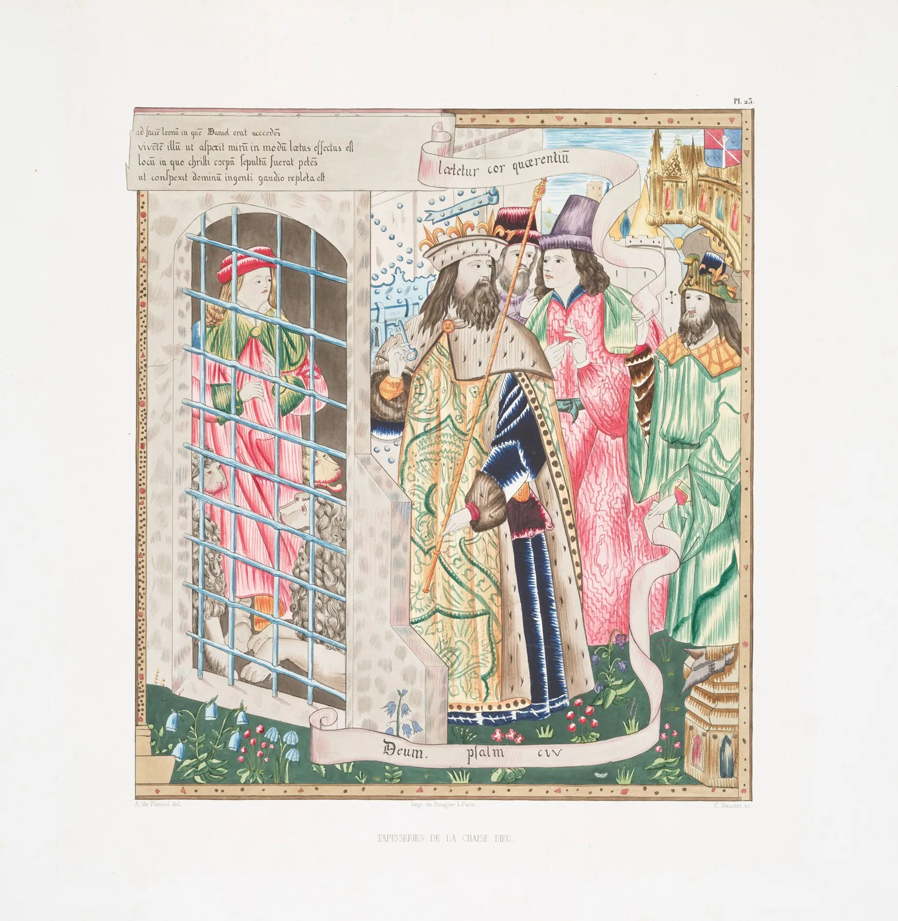 Tapisseries De La Chaise Dieu 23 Wall Art by Achille Jubinal - High-Resolution Digital Print