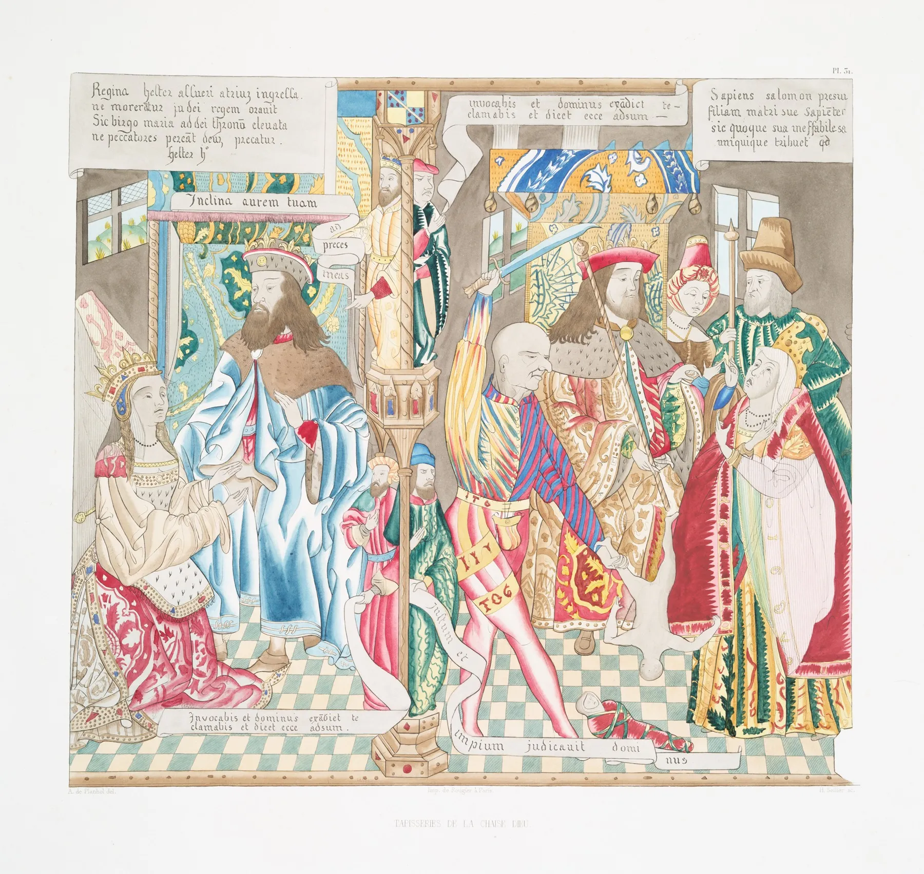 Tapisseries De La Chaise Dieu 31 Wall Art by Achille Jubinal - High-Resolution Digital Print