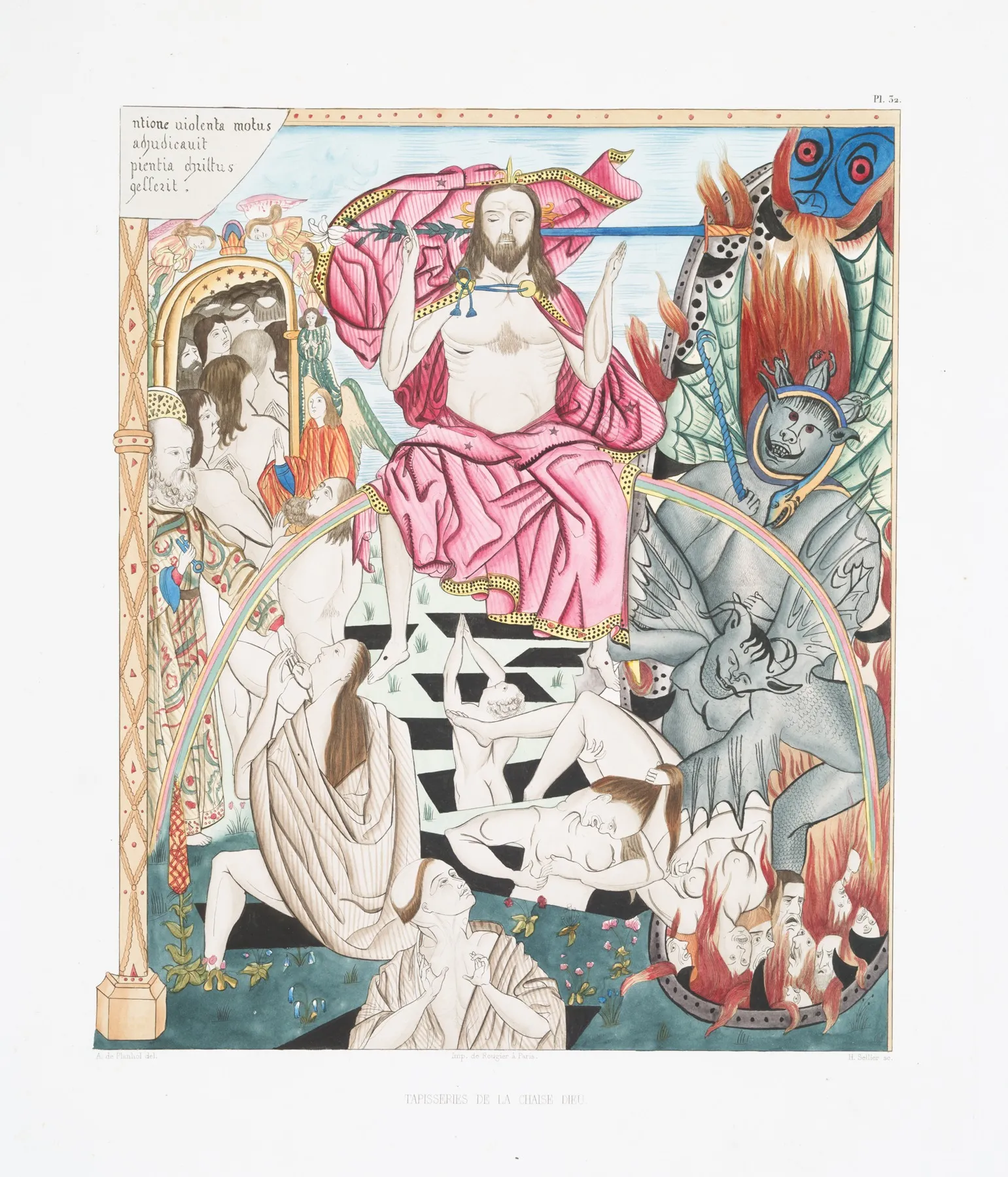 Tapisseries De La Chaise Dieu 32 Wall Art by Achille Jubinal - High-Resolution Digital Print
