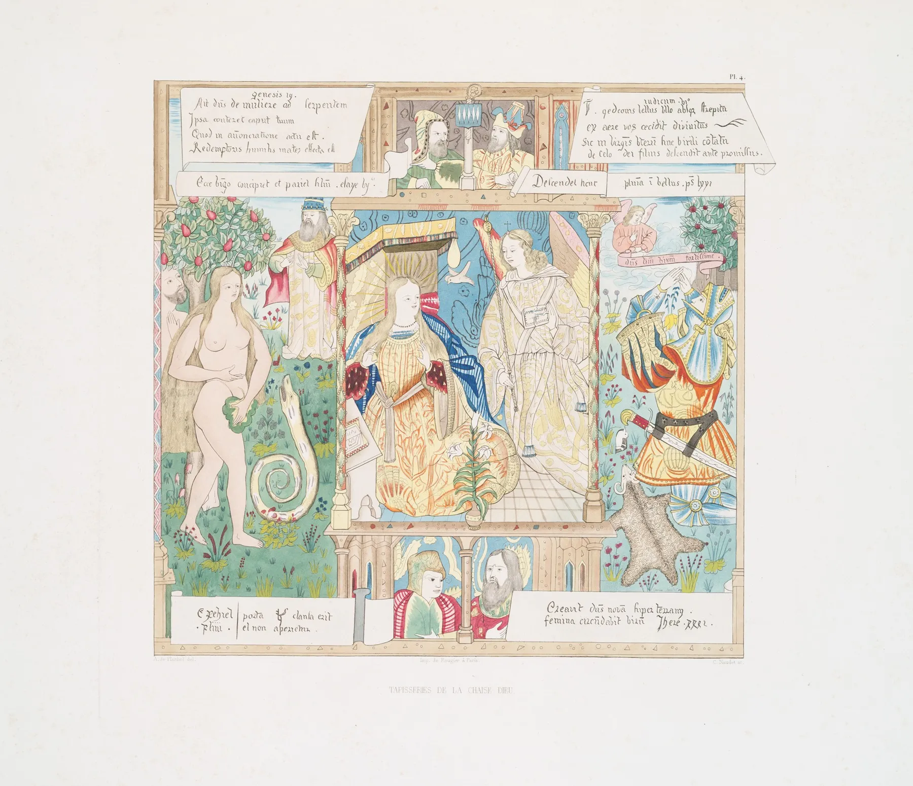Tapisseries De La Chaise Dieu 4 Wall Art by Achille Jubinal - High-Resolution Digital Print