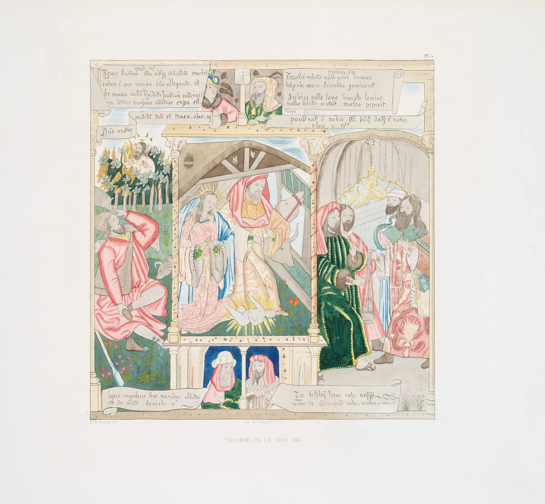 Tapisseries De La Chaise Dieu 5 Wall Art by Achille Jubinal - High-Resolution Digital Print