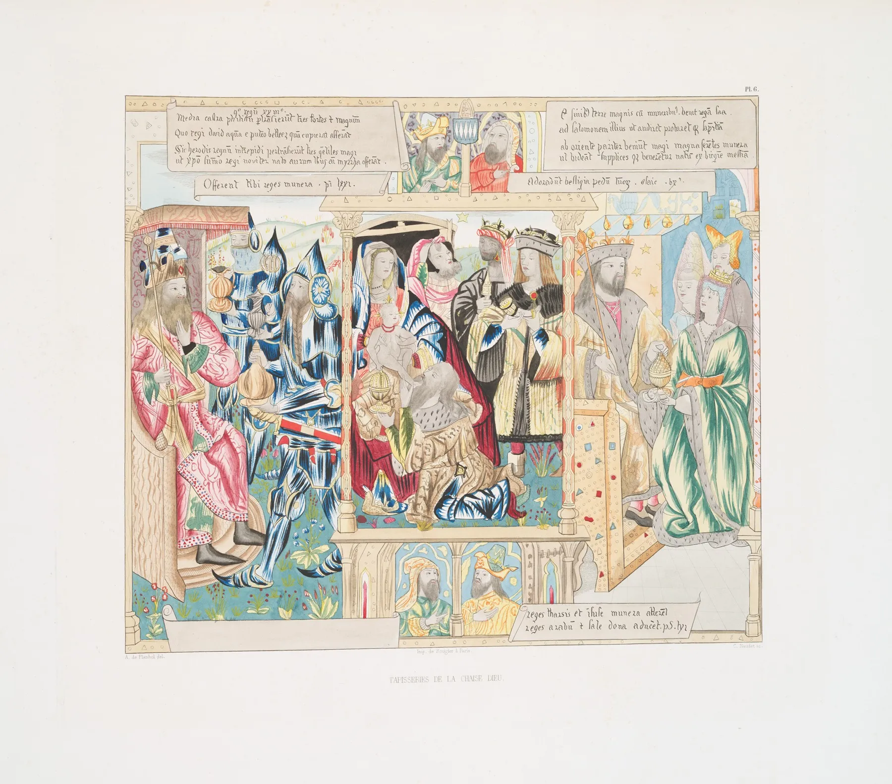 Tapisseries De La Chaise Dieu 6 Wall Art by Achille Jubinal - High-Resolution Digital Print