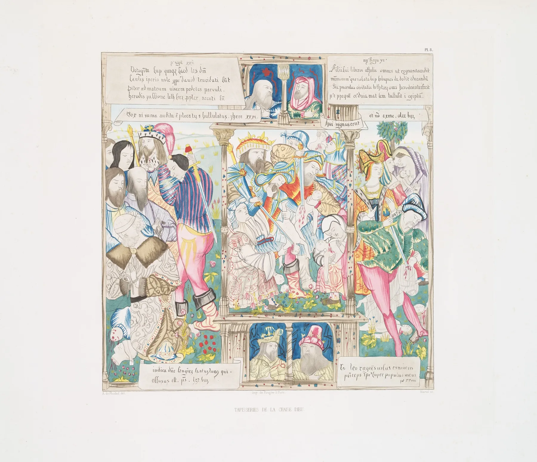 Tapisseries De La Chaise Dieu 8 Wall Art by Achille Jubinal - High-Resolution Digital Print