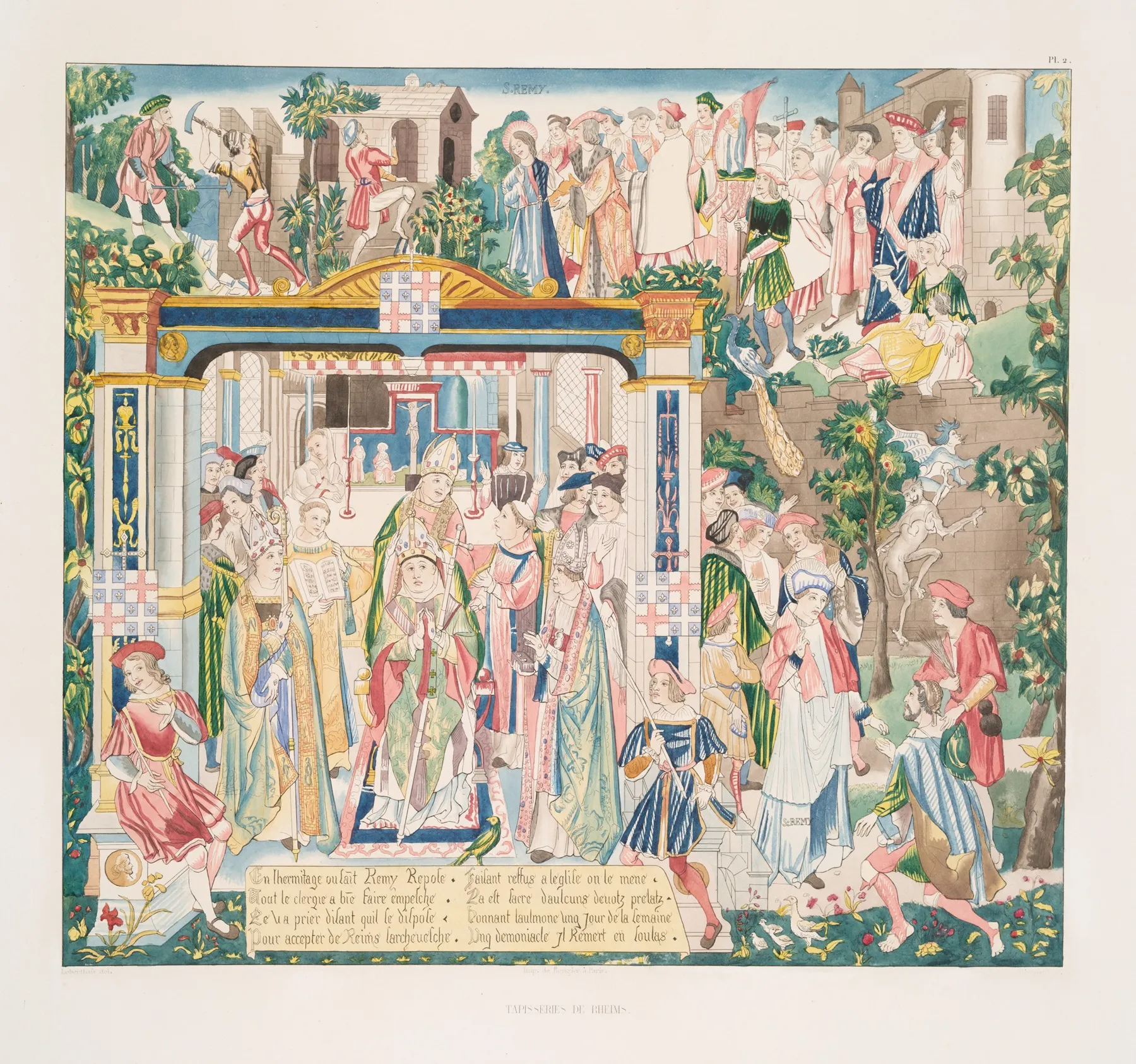 Tapisseries De Rheims 2 Wall Art by Achille Jubinal - High-Resolution Digital Print