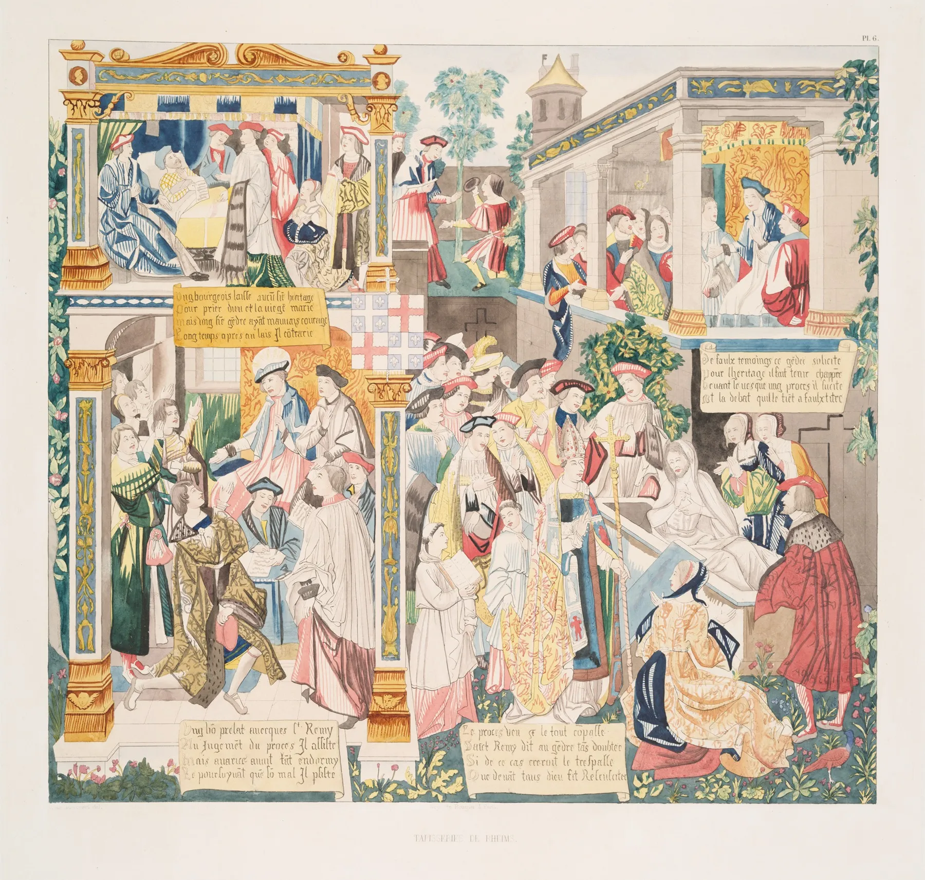 Tapisseries De Rheims 6 Wall Art by Achille Jubinal - High-Resolution Digital Print