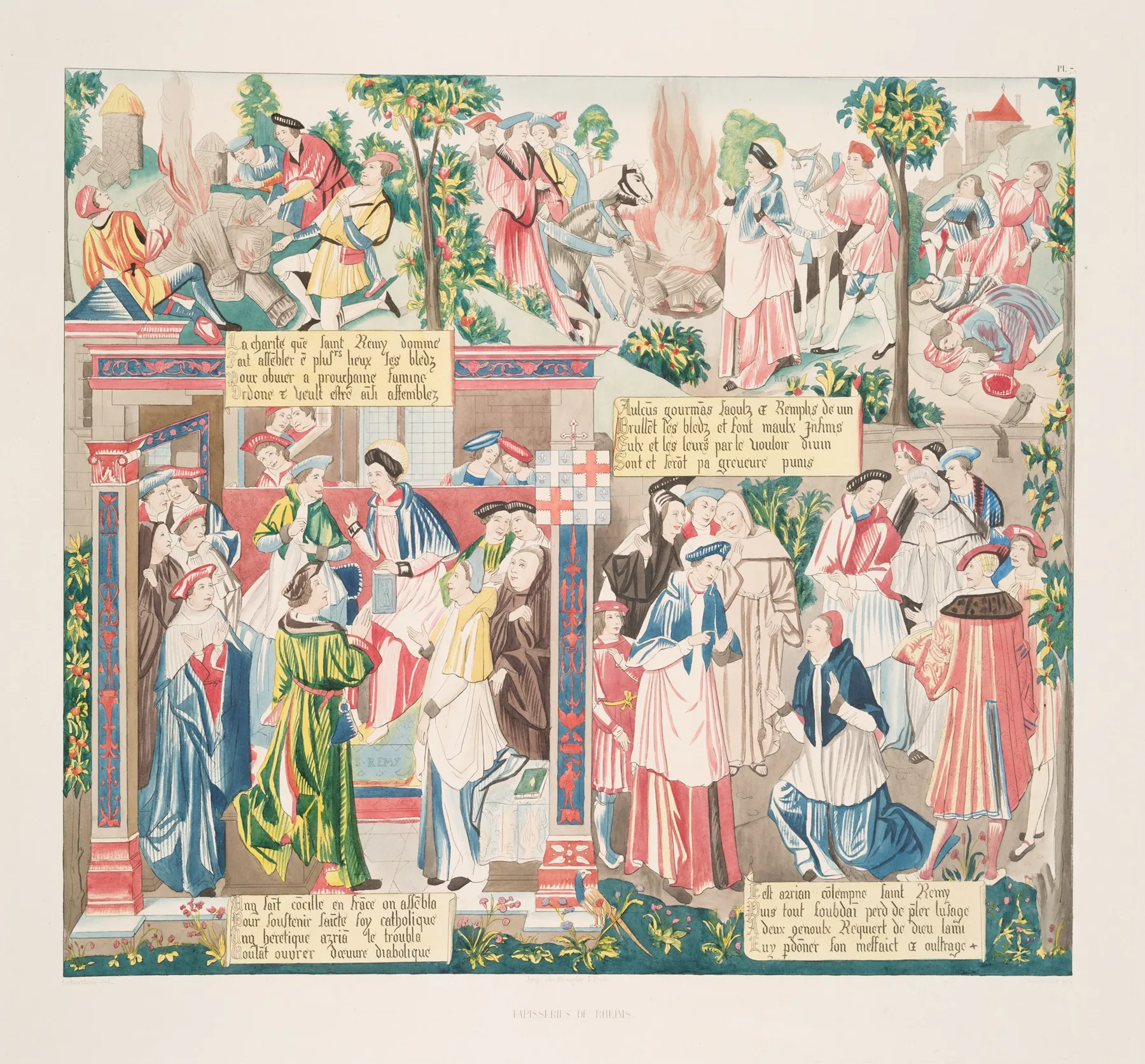 Tapisseries De Rheims 7 Wall Art by Achille Jubinal - High-Resolution Digital Print