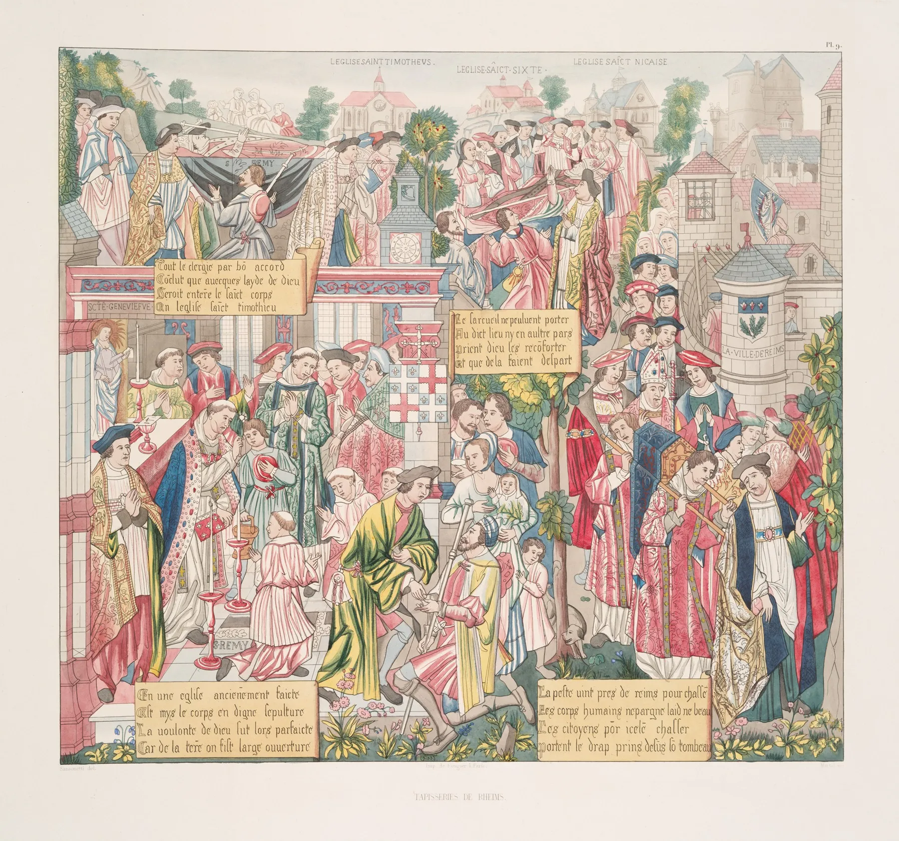 Tapisseries De Rheims 9 Wall Art by Achille Jubinal - High-Resolution Digital Print