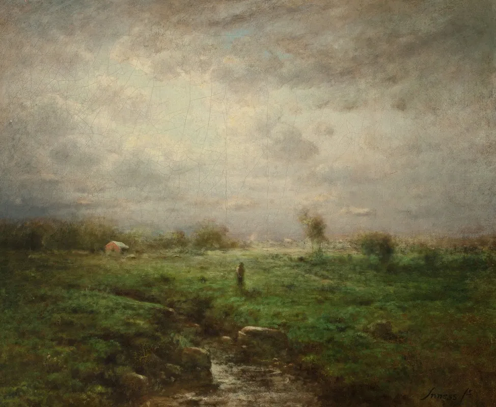 Tarpon Springs Brook Wall Art by George Inness Jr. - High-Resolution Digital Print