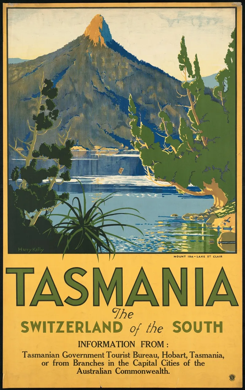 Tasmania The Switzerland Of The South Wall Art by Harry Kelly - High-Resolution Digital Print