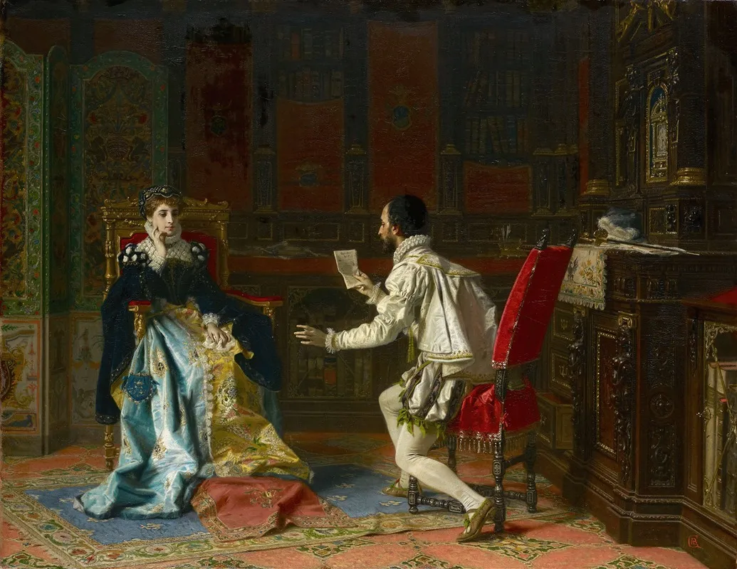 Tasso Reads His Liberated Jerusalem To Princess Eleonora Deste