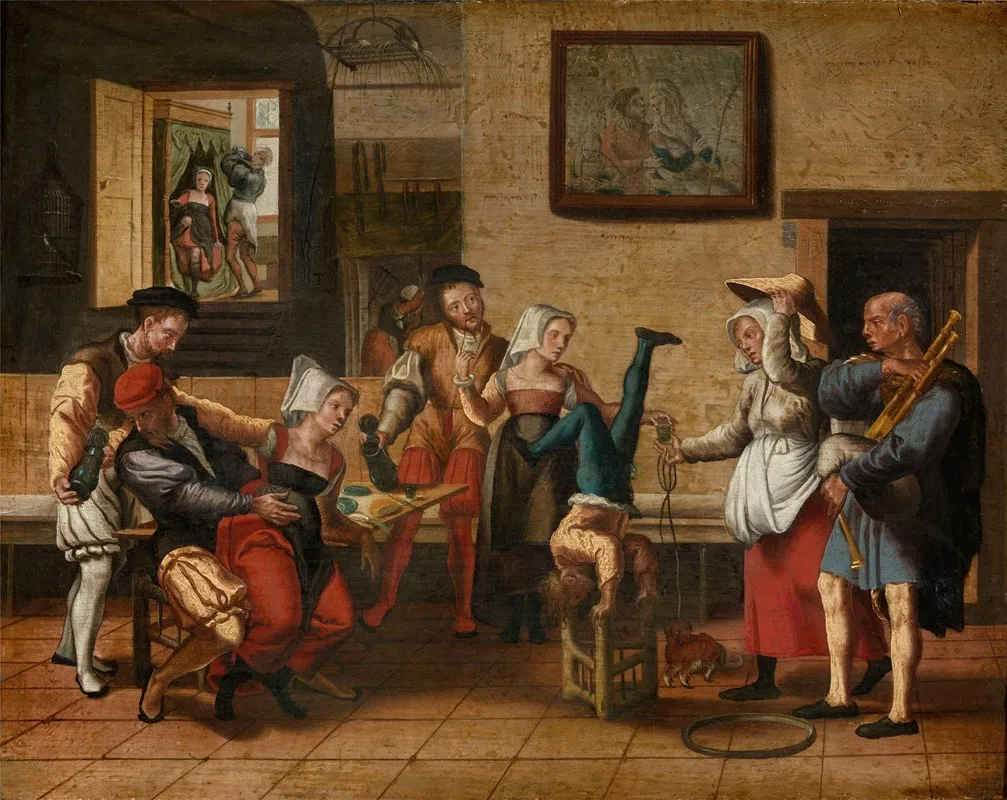 Tavern Scene 16 Wall Art by Jan van Amstel - High-Resolution Digital Print