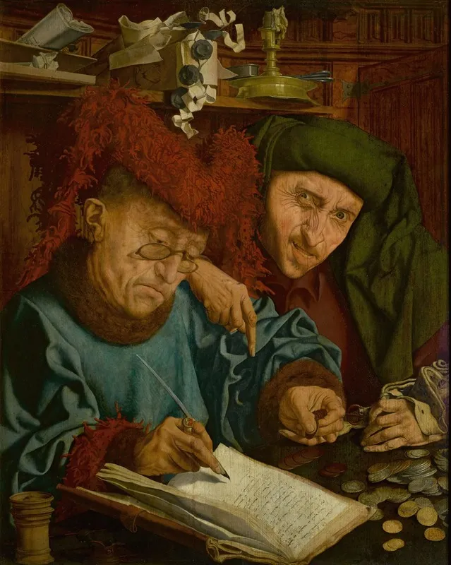 Tax Collectors Wall Art by Marinus Van Reymerswale - High-Resolution Digital Print