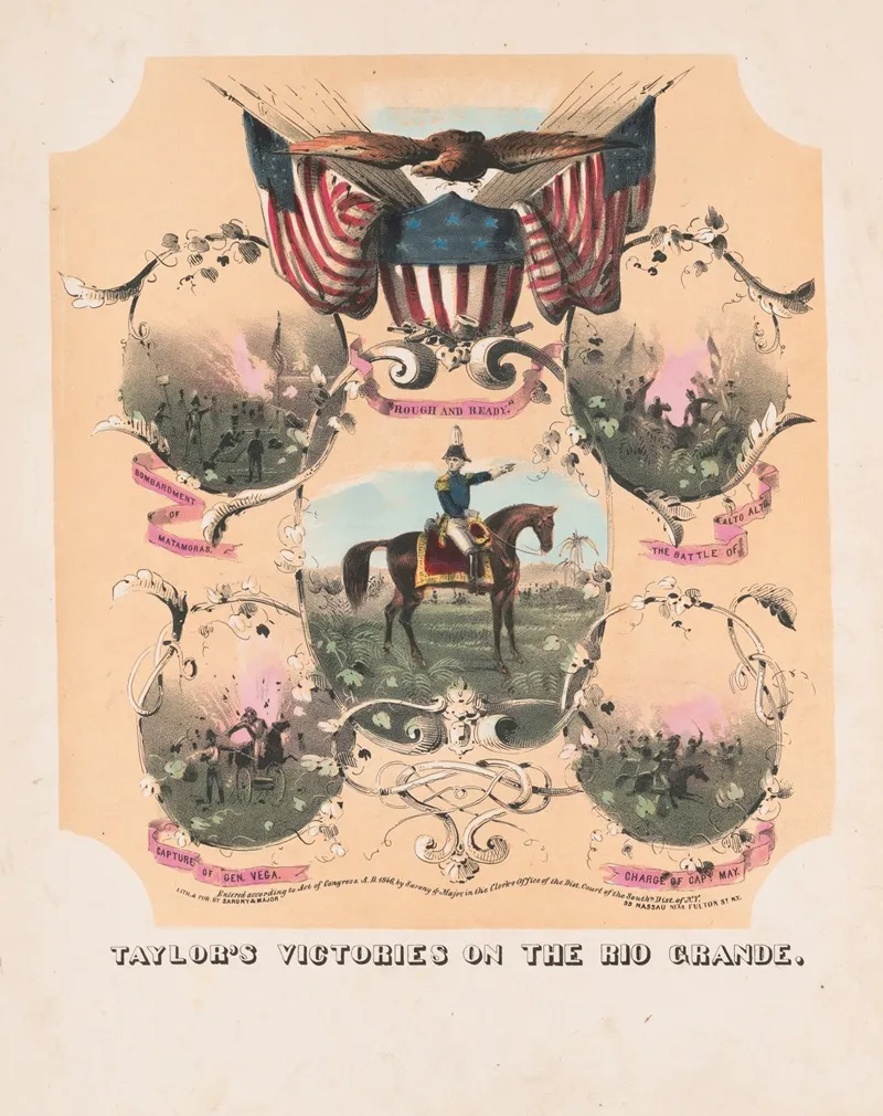 Taylors Victories On The Rio Grande Wall Art by Sarony, Major &amp; Knapp Lith. - High-Resolution Digital Print