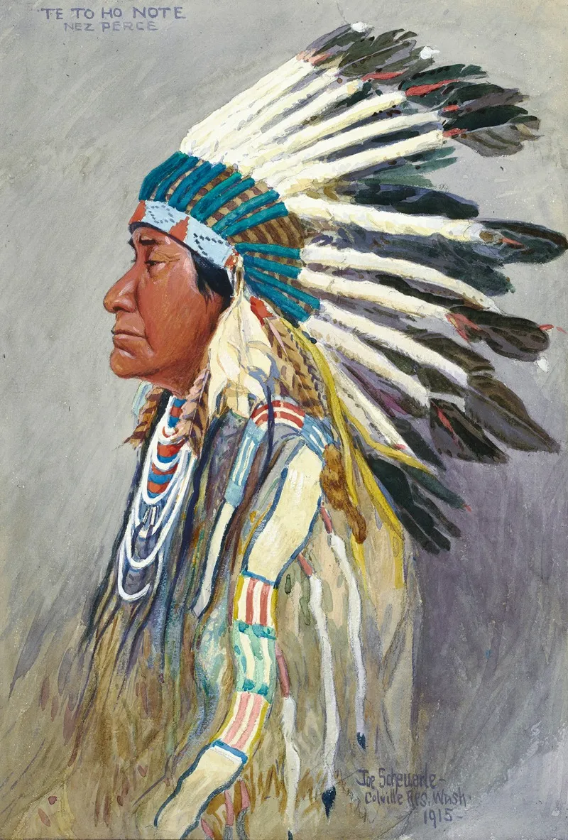 Te To Ho Note Nez Perce Wall Art by Joseph Scheuerle - High-Resolution Digital Print