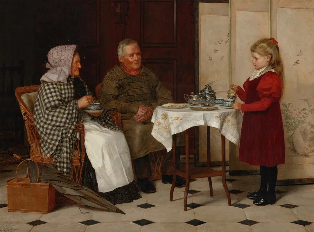 Tea Time 9 Wall Art by James Hayllar - High-Resolution Digital Print