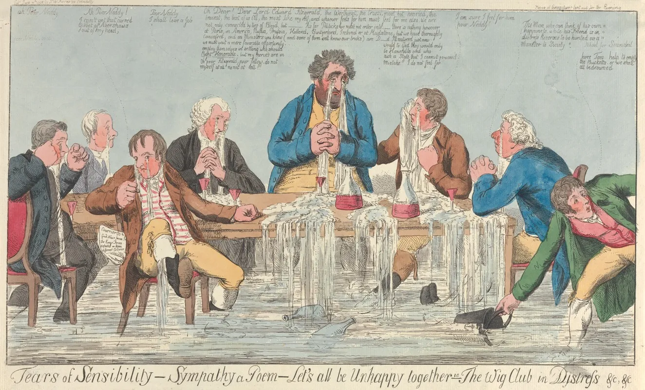 Tears Of Sensibility Sympathy A Poem Lets All Be Unhappy Together I E The Wig Club In Distress Etc Etc