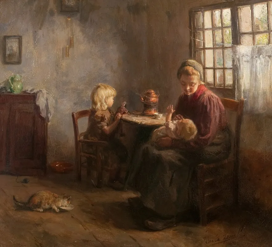 Teatime 5 Wall Art by Cornelis Kraan - High-Resolution Digital Print