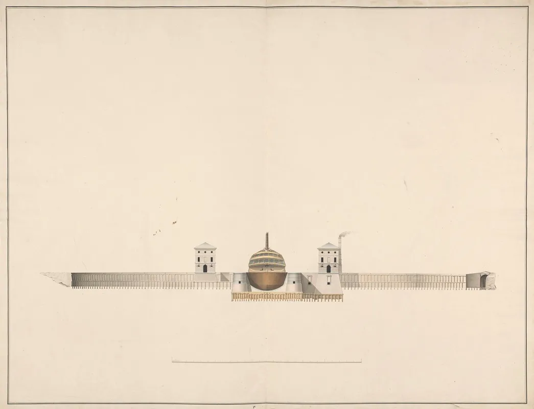 Tekening Van Het Dubbel Droogdok Te Hellevoetsluis Wall Art by Jan Blanken Jansz. - High-Resolution Digital Print