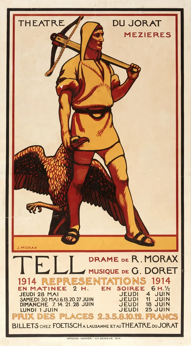Tell Theatre Du Jorat Mezieres Wall Art by Jean Morax - High-Resolution Digital Print