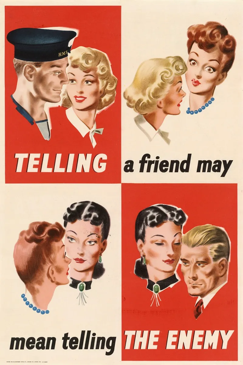 Telling A Friend May Mean Telling The Enemy Wall Art by Anonymous - High-Resolution Digital Print