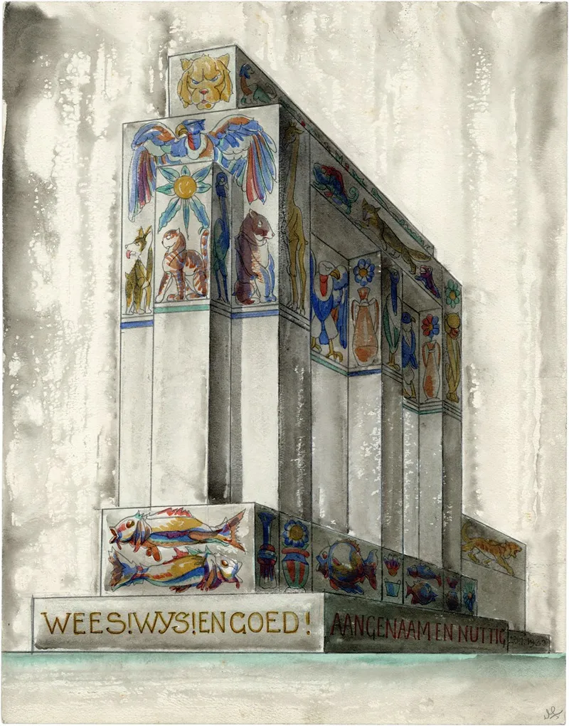Tempelmuur Wall Art by Alfred Ost - High-Resolution Digital Print