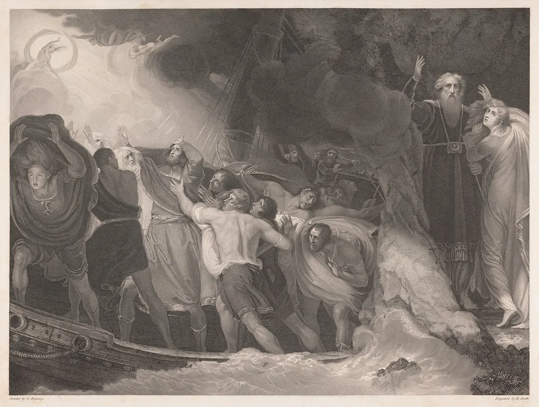 Tempest Act I Scene I Wall Art by George Romney - High-Resolution Digital Print