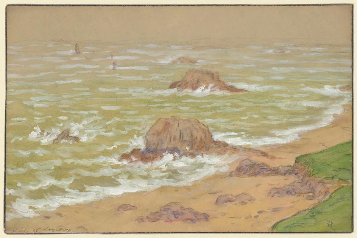 Tempete A Loguivy Wall Art by Henri Rivière - High-Resolution Digital Print