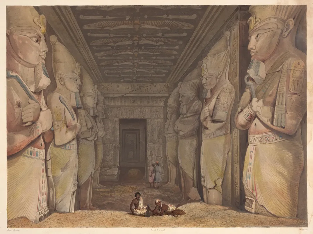 Temple Dibsamboul Interior View Temple Of Abu Simbel