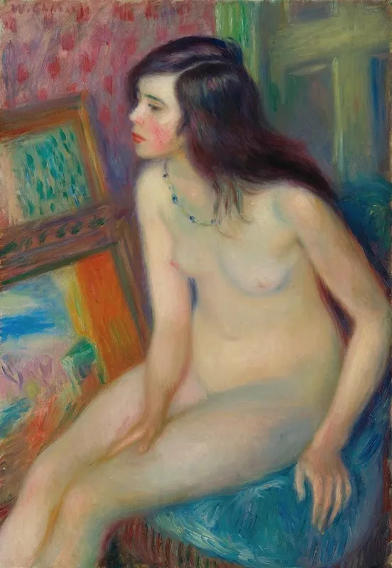Temple Gold Medal Nude Wall Art by William James Glackens - High-Resolution Digital Print