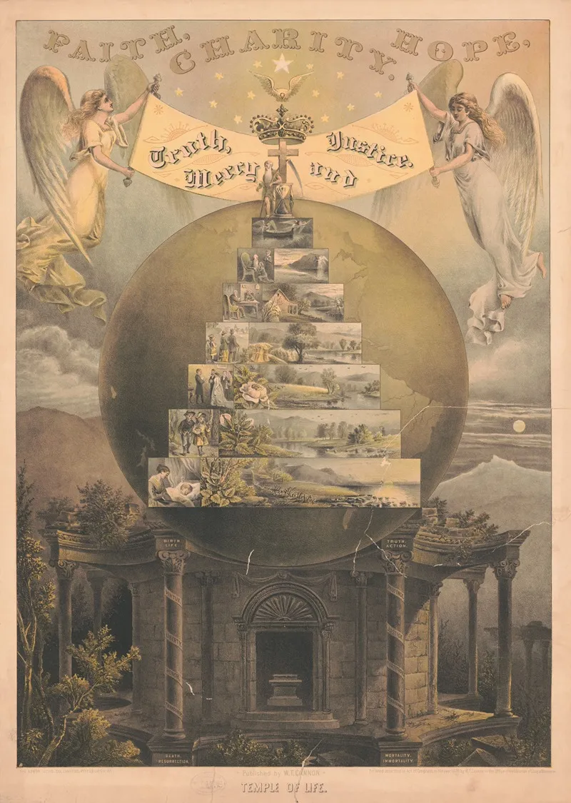 Temple Of Life Wall Art by Armor Litho. Co. - High-Resolution Digital Print