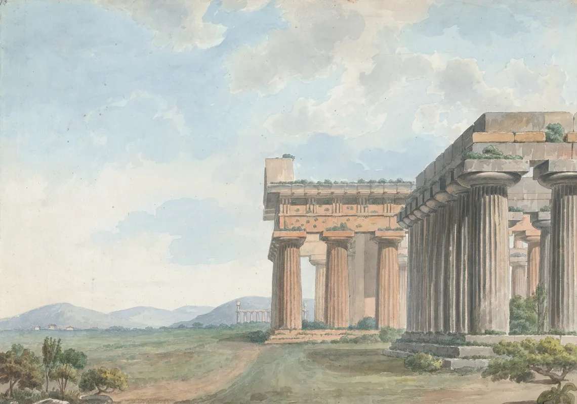 Temple Ruins At Paestum