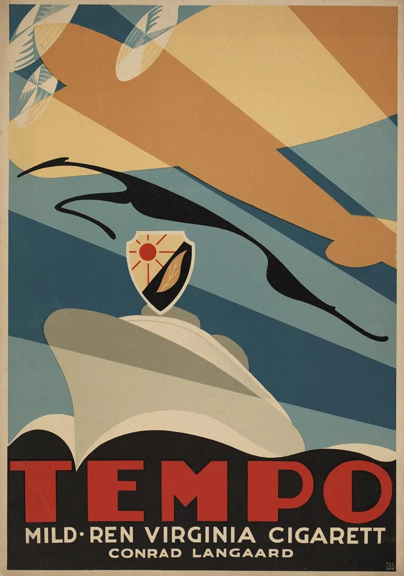 Tempo Mild Ren Virginia Cigarett Wall Art by Alf Ellingsen - High-Resolution Digital Print