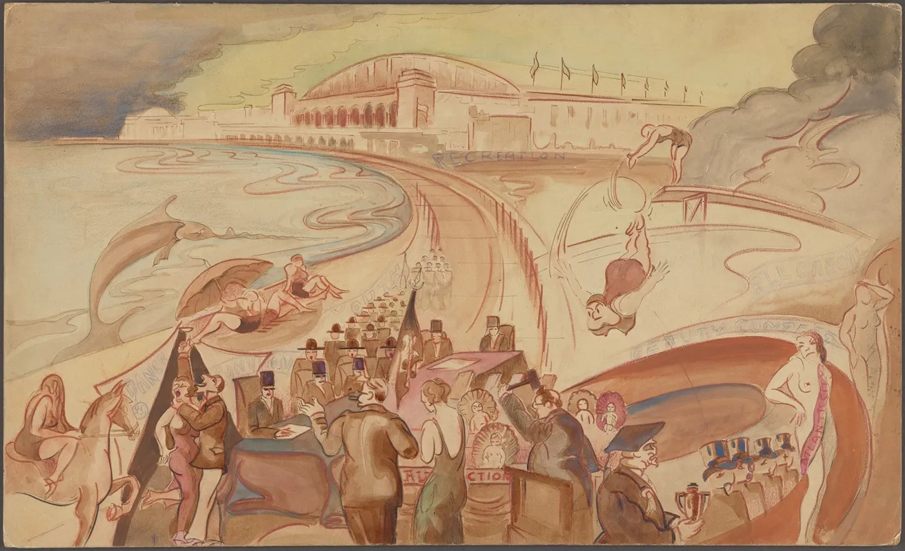 Tempo Scenery For Unidentified Dance 2 Wall Art by Walter Walden - High-Resolution Digital Print