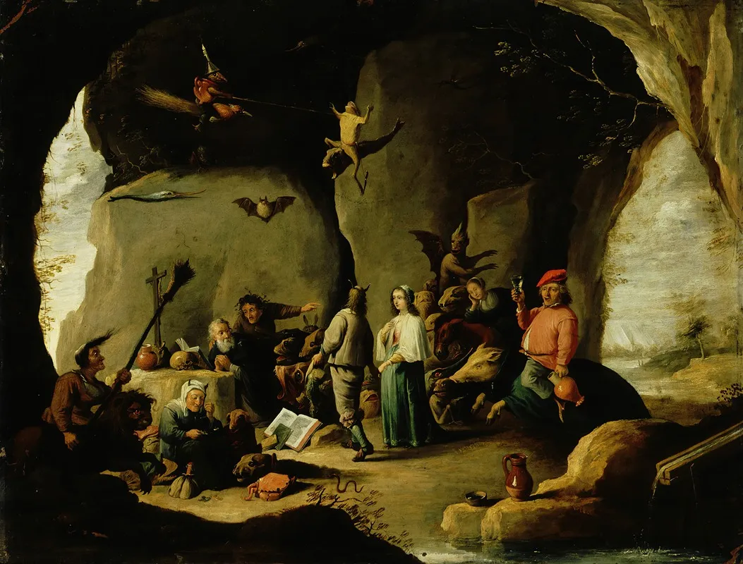 Temptation Of St Anthony 3 Wall Art by David Teniers The Younger - High-Resolution Digital Print