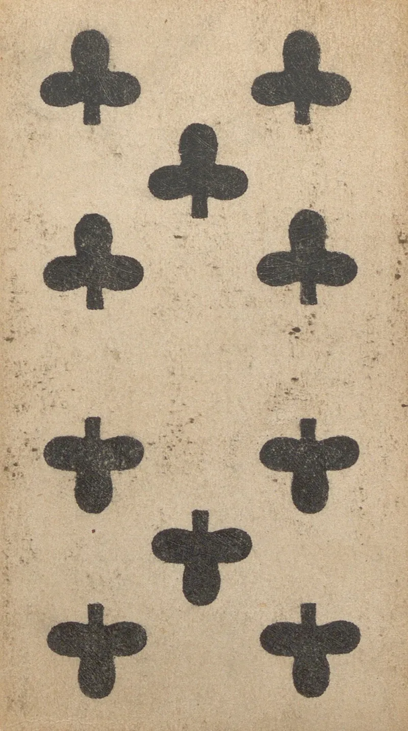 Ten Of Clubs Wall Art by Carl Holdhaus - High-Resolution Digital Print