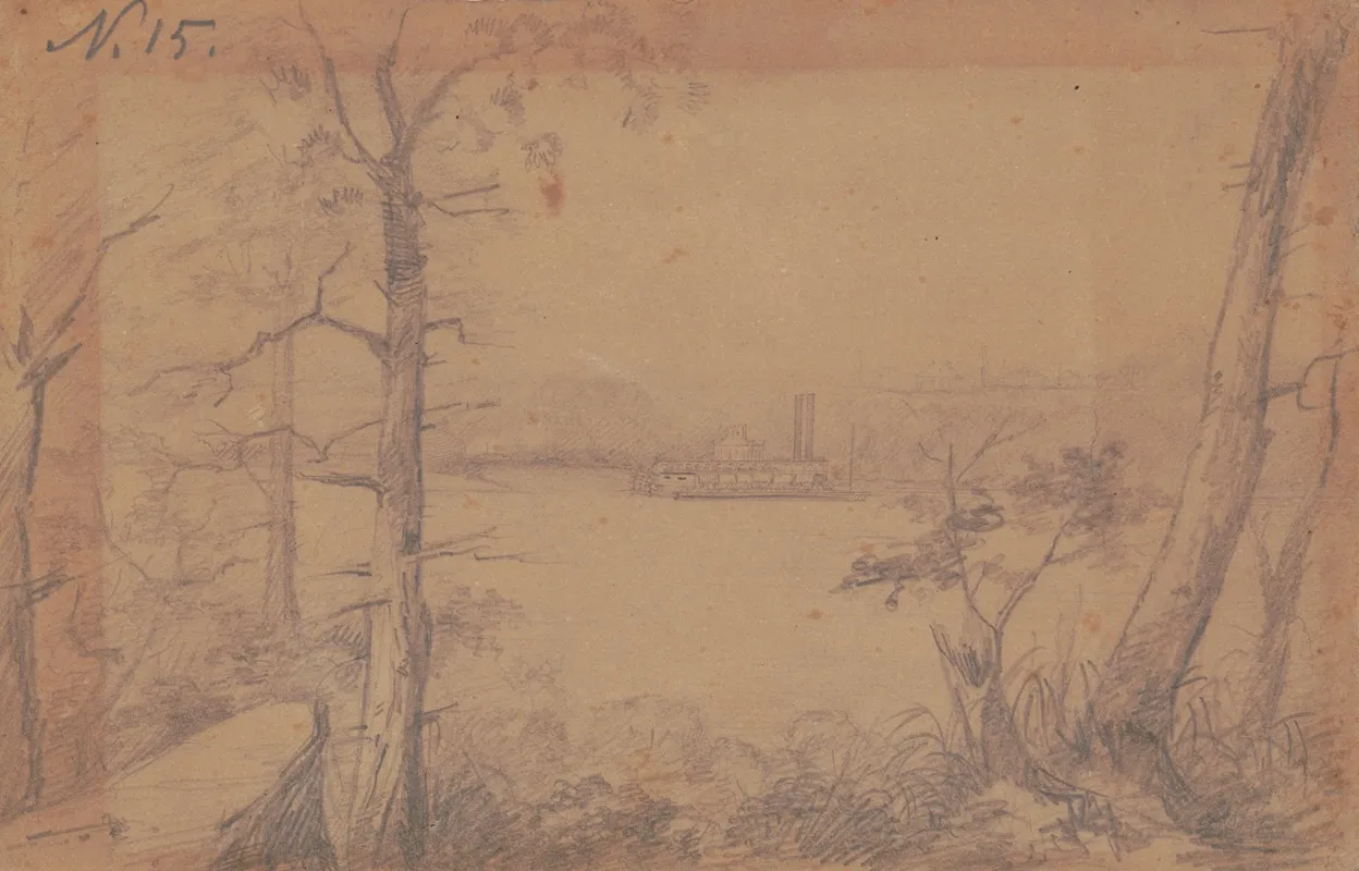 Tennessee River Near Florence Alabama 1862