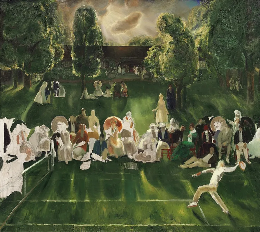 Tennis Tournament Wall Art by George Wesley Bellows - High-Resolution Digital Print