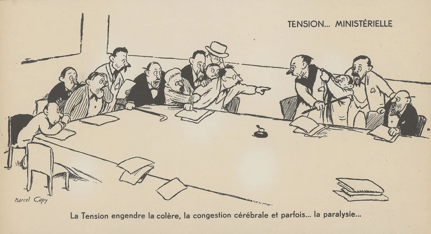 Tension Ministerielle Wall Art by Marcel Capy - High-Resolution Digital Print