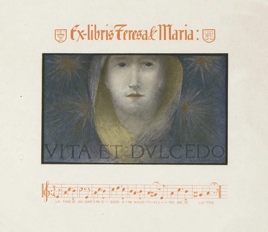 Teresa Maria Font De Rubinat Wall Art by Alexandre de Riquer - High-Resolution Digital Print