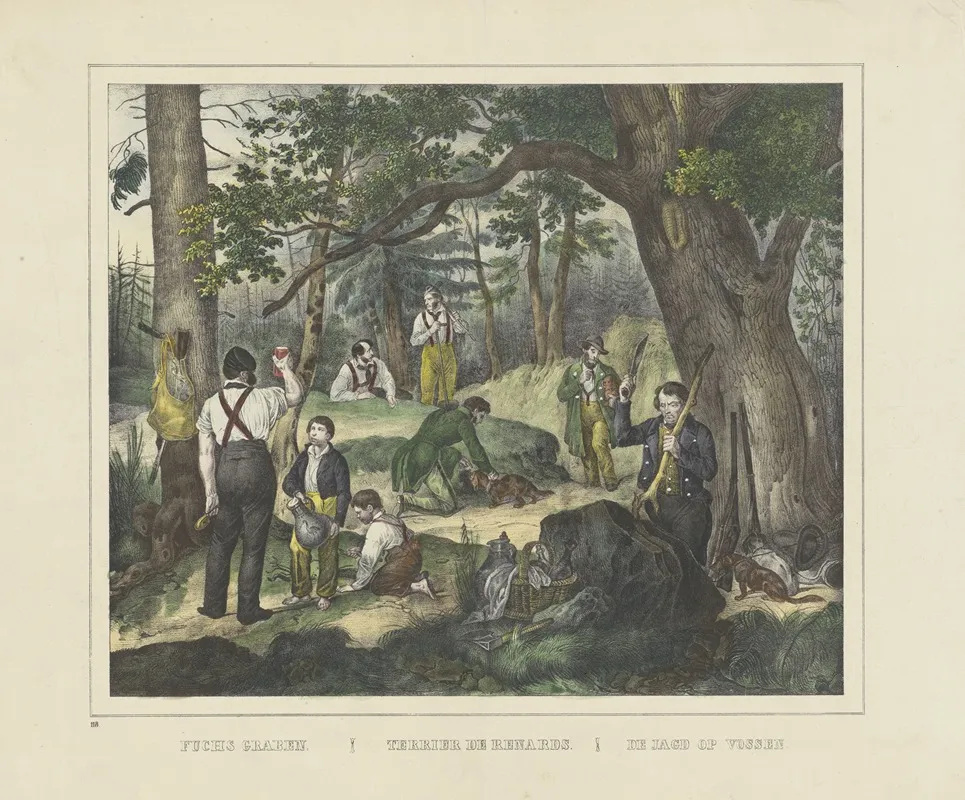 Terrier De Renards Wall Art by Joseph Scholz - High-Resolution Digital Print