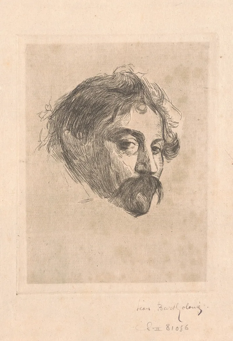 Tete D Homme Wall Art by Léon Bartholomé - High-Resolution Digital Print